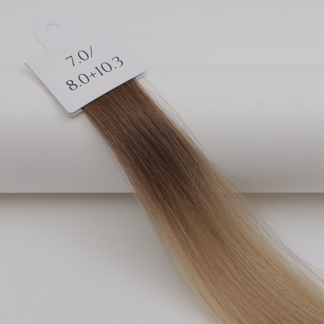 7.0/8.0 + 10.3 38 cm | Láthatatlan Balayage Mini Tape-in